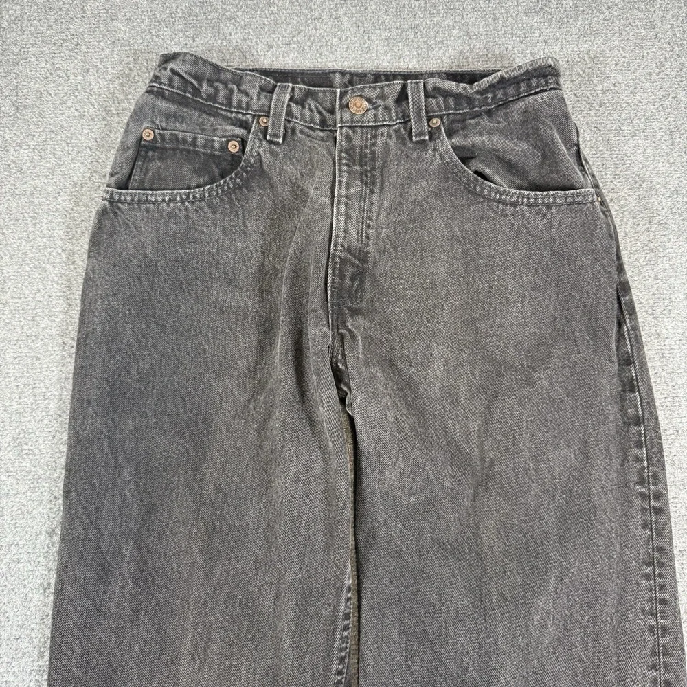 Vintage Levi's Jeans Men 31x32 (27x28) Black 560 Baggy Loose‎ Fit Tapered Leg